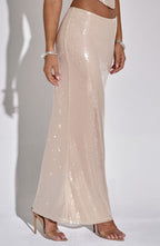 Larisa Maxi Skirt - Nude
