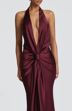 Linette Gown - Cherry Lacquer