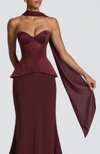 Mila Scarf - Cherry Lacquer