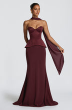 Mila Scarf - Cherry Lacquer