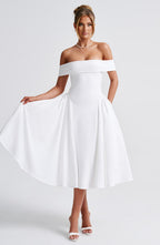 Miranda Midi Dress - Ivory
