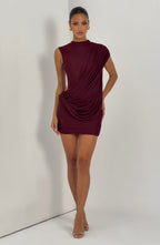 Mireya Mini Dress - Cherry Lacquer