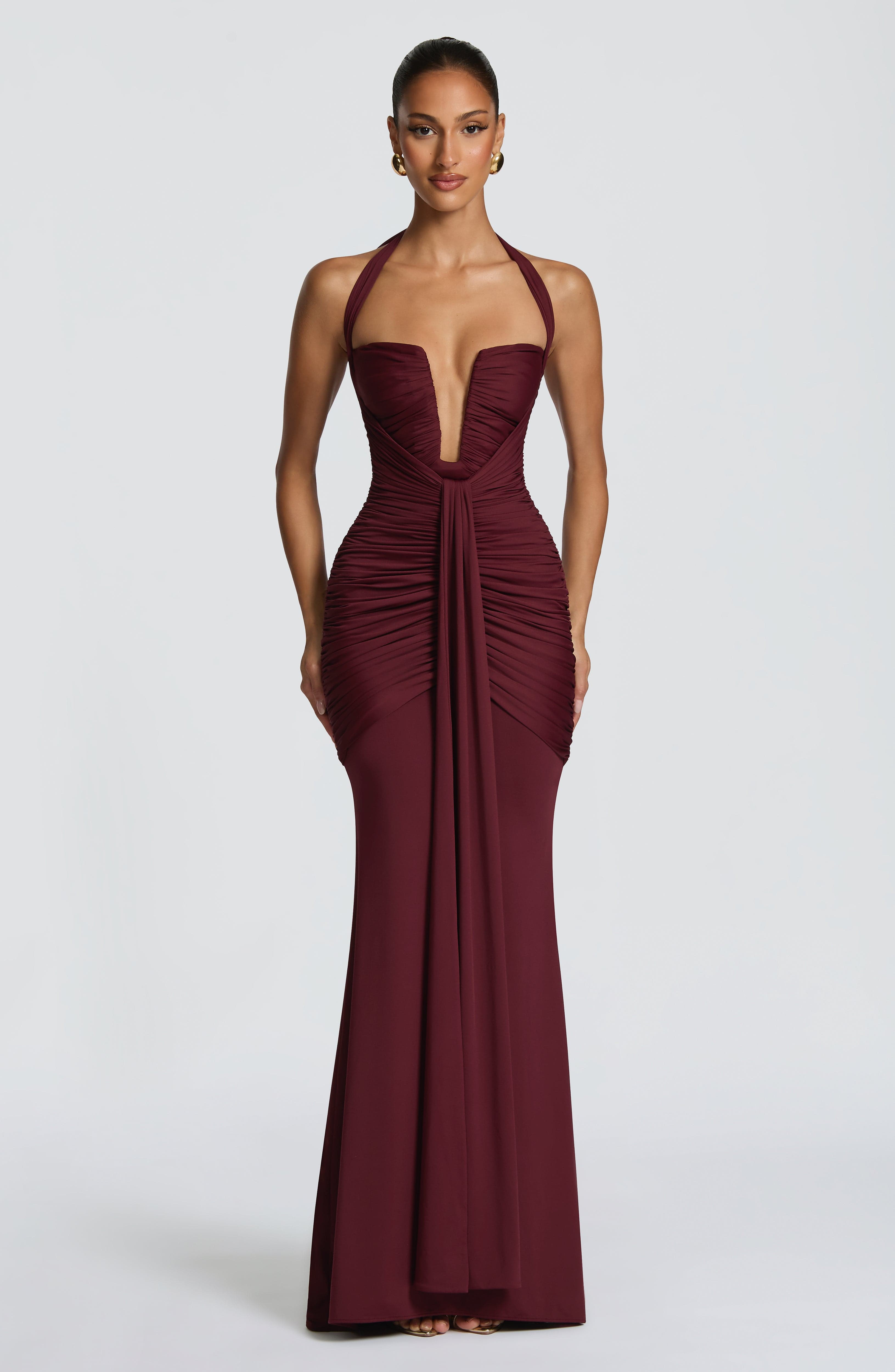 Morrigan Maxi Dress - Cherry Lacquer