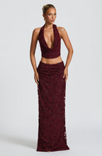 Myra Top - Cherry Lacquer