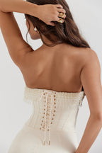 Luize Corset Set in White