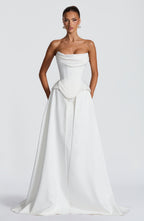 Neri Skirt Train - Ivory