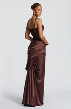 Nixie Corset - Plum Brown