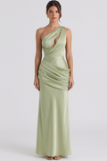 Bianca One-Shoulder Bustier Maxi Dress