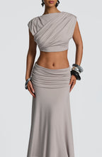 Paige Maxi Skirt - Light Grey