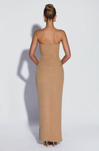 Pandra Maxi Dress - Gold Sparkle