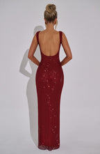 Petra Maxi Dress - Wine