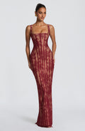 Polina Maxi Dress - Burgundy
