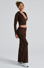 Portia Knit Pants - Chocolate
