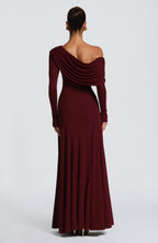 Rafaela Maxi Dress - Cherry Lacquer