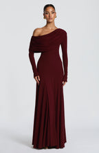 Rafaela Maxi Dress - Cherry Lacquer