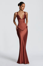 Rowan Corset - Rust