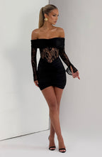 Sauline Mini Dress - Black