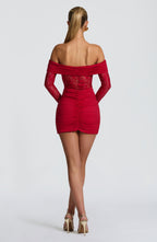 Sauline Mini Dress - Red