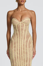 Sian Maxi Dress - Lemon