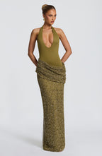 Solea Maxi Dress - Deep Olive