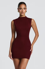 Soline Mini Dress - Cherry Lacquer