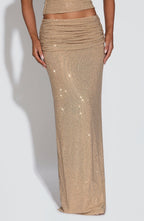 Sterling Maxi Skirt - Gold