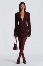 Susie Mini Dress - Plum