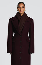 Talin Scarf - Plum Brown
