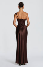 Thalassa Maxi Dress - Plum Brown
