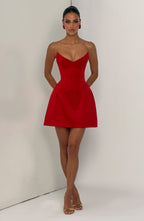 Torin Mini Dress - Red