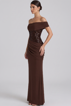 Adele One-Shoulder Bustier Maxi Dress