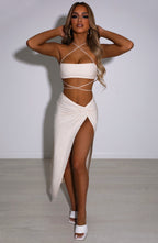 Vivianna Maxi Skirt - Beige